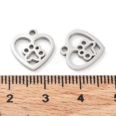 Non-Tarnish 316 Surgical Stainless Steel Charms STAS-Q314-09P-1
