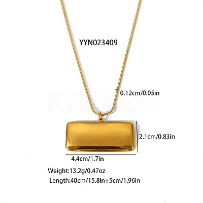 304 Stainless Steel Pendant Necklaces for Women JD6479-3-1