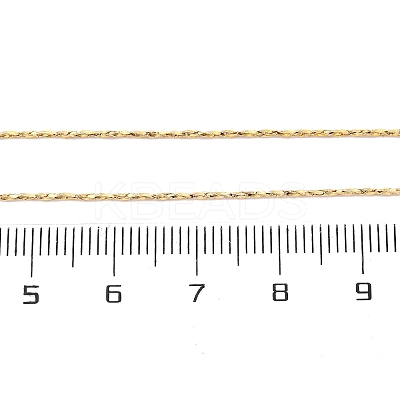 Brass Boston Link Chain Necklaces for Women NJEW-D302-02G-1