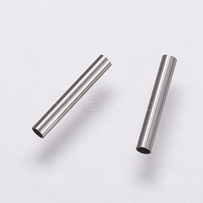 Tarnish Resistant 304 Stainless Steel Tube Beads LS-X-STAS-P161-01-10mm-1