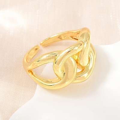 Brass Cuff Open Rings KK-CBA5A76-06G-01-1
