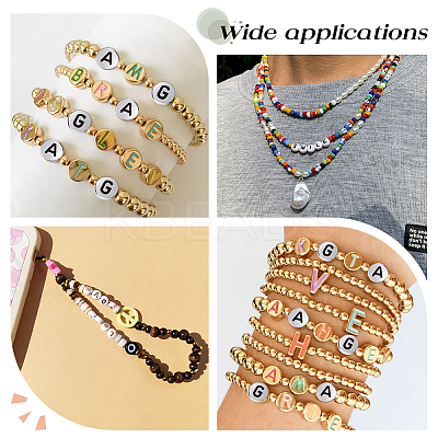 1000Pcs Opaque Acrylic Beads OACR-PA0001-34B-1