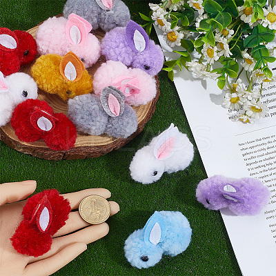 28Pcs 7 Colors Wool Felt Ball AJEW-SC0031-37A-1