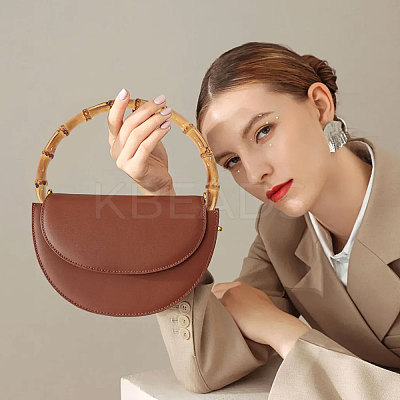 Bamboo Stick D Ring Bag Handles LS-PURS-WH0816-004-1