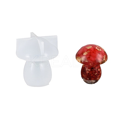 DIY Mushroom-shaped Display Decoration Food Grade Silicone Molds DIY-D074-09-1
