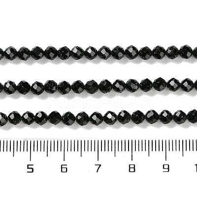 Synthetic Green Goldstone Beads Strands G-A233-A01-02-1