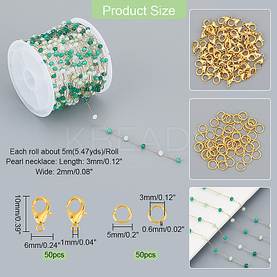 DIY Chain Bracelet Necklace Making Kit DIY-NB0008-59-1