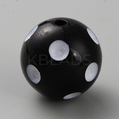 Acrylic Beads MACR-WH20003-02D-1