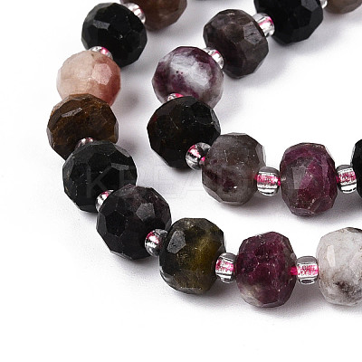 Natural Colorful Tourmaline Beads Strands G-N327-08A-05-1