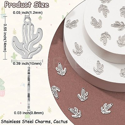 201 Stainless Steel Pendants STAS-CJC0014-01P-1
