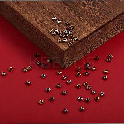 Tibetan Style Alloy Spacer Beads TIBEB-CJ0001-09-NR-1