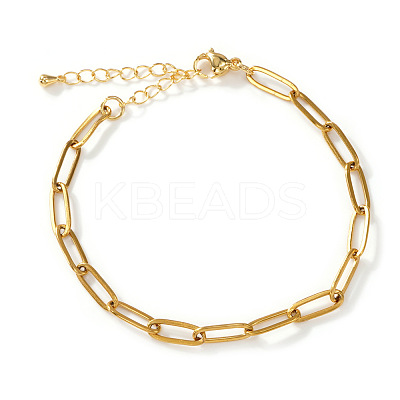 Brass Paperclip Chain Bracelets PO5191-2-1