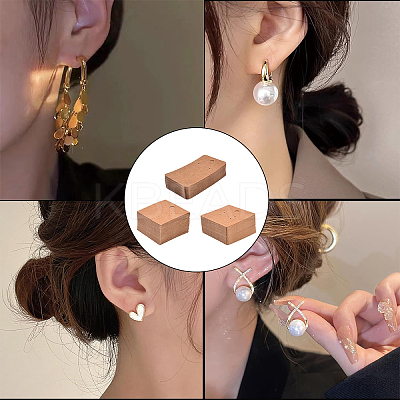 100Pcs Kraft Paper Single Earring Display Cards with Hanging Hole CDIS-YW0001-21-1
