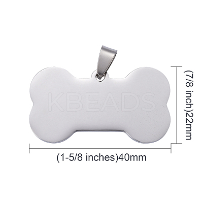 Tarnish Resistant 304 Stainless Steel Pendants STAS-I140-07B-1