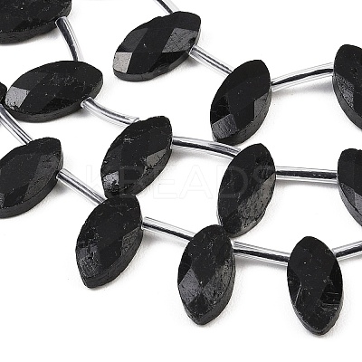 Natural Black Tourmaline Beads Strands G-P607-A03-01-1
