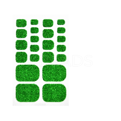 Solid Color Full-Cover Glitter Toenail Wraps MRMJ-N011-36T-1