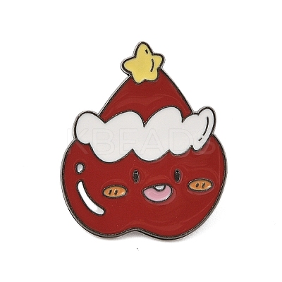 Christmas Theme Zinc Alloy Enamel Pin Brooch for Backpack Clothes JEWB-R003-02EB-06-1