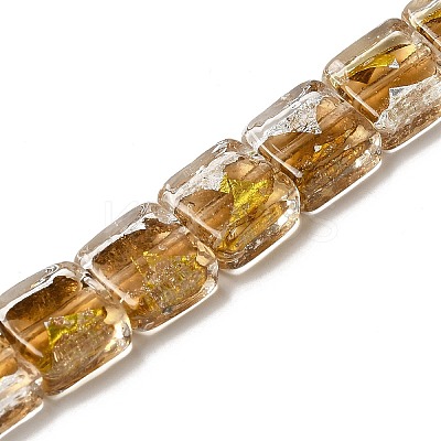 Handmade Gold Foil and Silver Foil Lampwork Beads FOIL-C001-01A-05-1