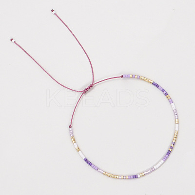 Minimalist Summer Glass Seed Beaded Adjustable Bracelets for Women LS-JD5606-1-1