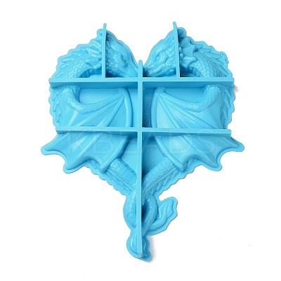 DIY Dragon Lovers Heart Silicone Molds LS-SIMO-C002-03-1