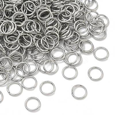 Tarnish Resistant 304 Stainless Steel Open Jump Rings STAS-E067-07-9mm-1
