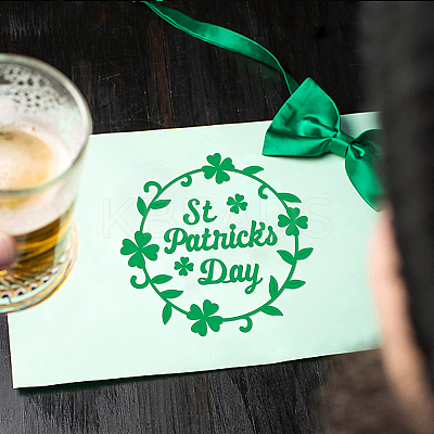 2Pcs 2 Styles Saint Patrick's Day Carbon Steel Cutting Dies Stencils DIY-WH0309-725-1