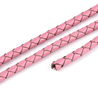 Hollow Braided Cowhide Leather Cord NWIR-ZX002-01B-1