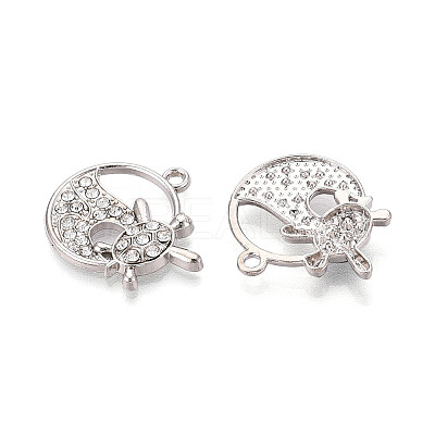 Alloy Rhinestone Pendants FIND-N008-07P-1
