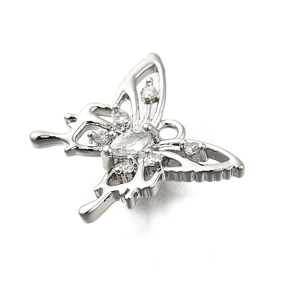 Brass Micro Pave Cubic Zirconia Charms LS-KK-Q048-04P-1