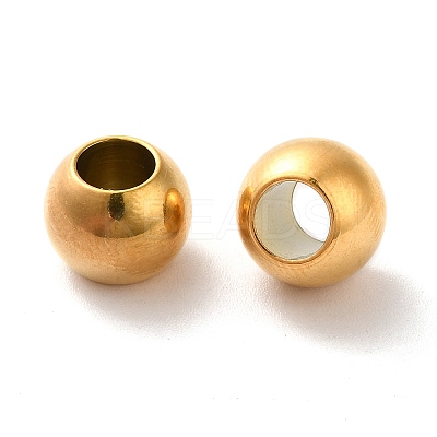 Ion Plating(IP) 304 Stainless Steel European Beads X-STAS-E034-1G-1