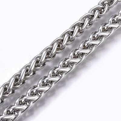 Tarnish Resistant 304 Stainless Steel Wheat Chains STAS-P219-05-B-1