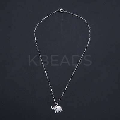 Non-Tarnish 201 Stainless Steel Pendant Necklaces NJEW-S105-JN552-40-1-1