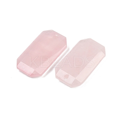 Natural Rose Quartz Pendants G-H325-03E-1