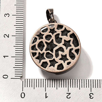 Natural Lava Rock Pendants G-P560-01R-21-1