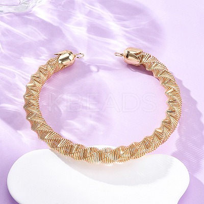 14mm Twist Iron Chain Necklaces NJEW-G163-02KCG-1
