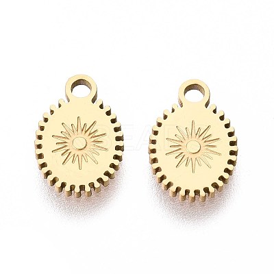 Ion Plating(IP) 304 Stainless Steel Charms STAS-H100-42G-1