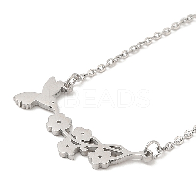 Non-Tarnish 304 Stainless Steel Pendant Necklaces LS-NJEW-H010-01P-1