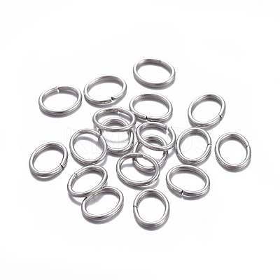 Tarnish Resistant 304 Stainless Steel Open Jump Rings STAS-F221-40P-H-1