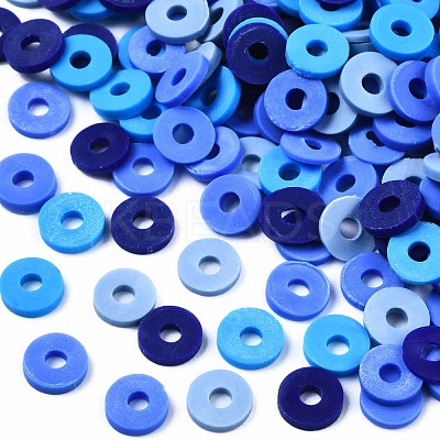 Handmade Polymer Clay Beads Strands CLAY-R089-6mm-T02B-31-1
