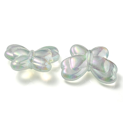 UV Plating Luminous Transparent Acrylic Beads OACR-P010-11E-1