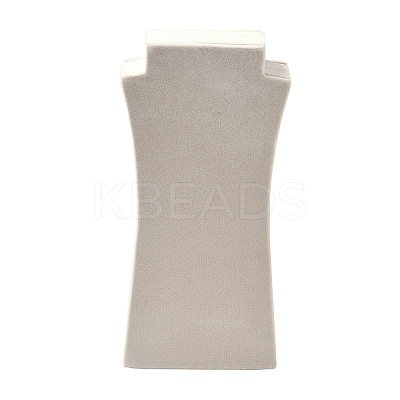 Human Body Shaped Velvet Jewelry Necklace Display Stands NDIS-H042-02B-1-1