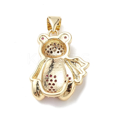 Brass Micro Pave Cubic Zirconia Pendants KK-M240-16-1