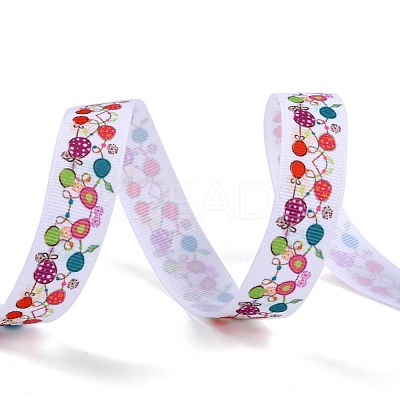 Easter Themed Polyester Grosgrain Ribbons OCOR-A005-01F-1
