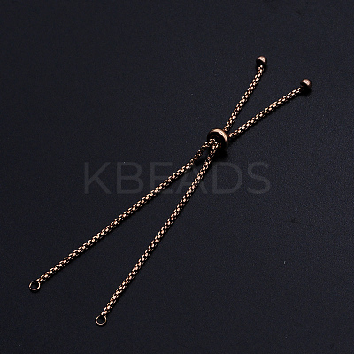Adjustable 201 Stainless Steel Slider Bracelets Making STAS-S105-JN646-3-1