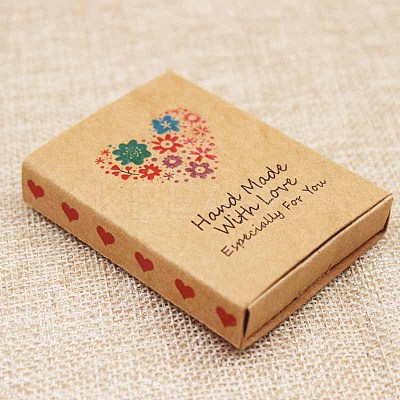 Kraft Paper Boxes and Necklace Jewelry Display Cards CON-L016-B08-1