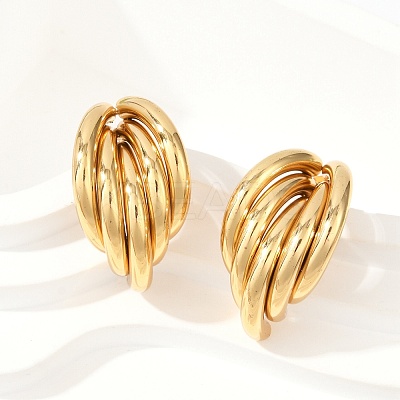 201 Stainless Steel Stud Earrings EJEW-Q026-23G-1