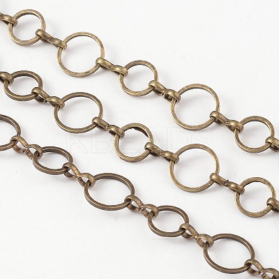 3.28 Feet Brass Handmade Chains X-CHR024-CK142-AB-NF-1