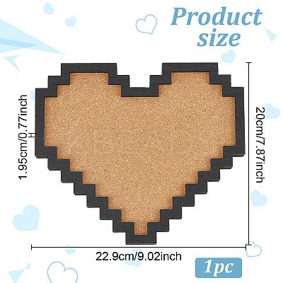 Wall Mounted Brooch Jewelry Display Cork Tray AJEW-WH0016-26D-1