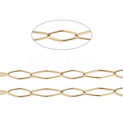 304 Stainless Steel Horse Eye Link Chains CHS-C006-13G-1