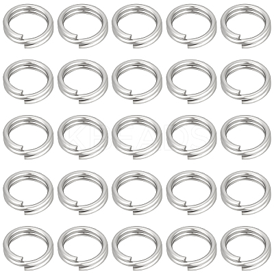 400Pcs 304 Stainless Steel Split Rings STAS-BBC0006-16B-1